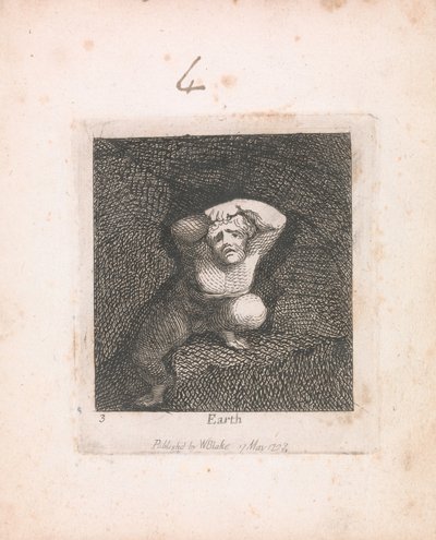 For Children. The Gates of Paradise, Plate 5, Earth by William Blake